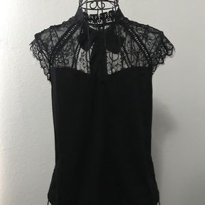 Black Lace Blouse